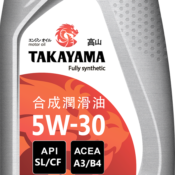 Масло моторное TAKAYAMA синтетическое SAE 5W-30 API SL/СF, 1л