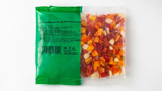 Смесь овощная для завтрака, быстрозамороженная