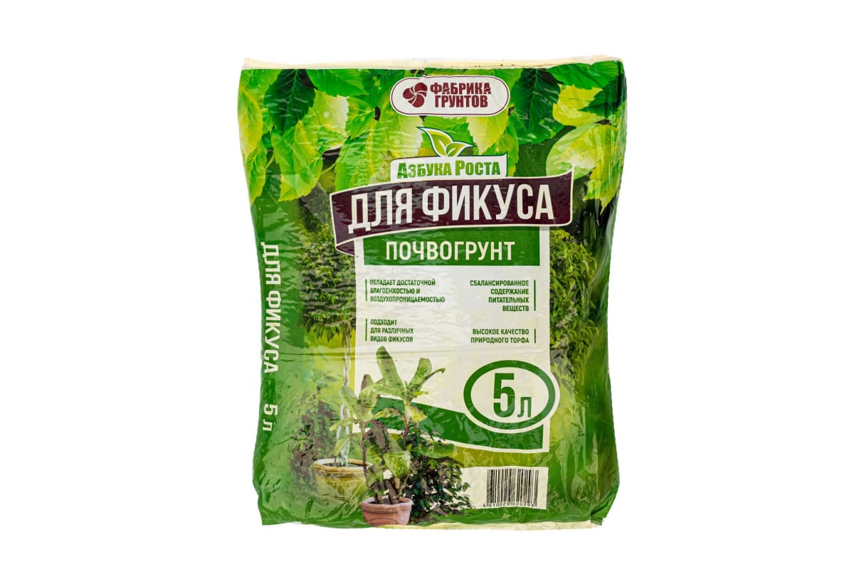 

Почвогрунт для фикусов Азбука роста, 5л