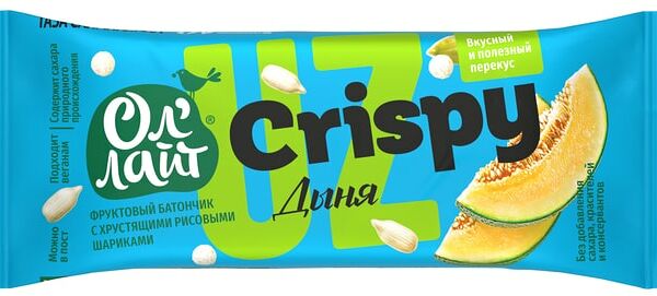 Батончик Ол Лайт Crispy Дыня 30г