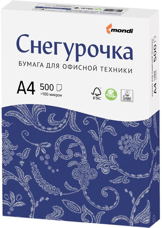 

Бумага A4 Снегурочка 500 листов