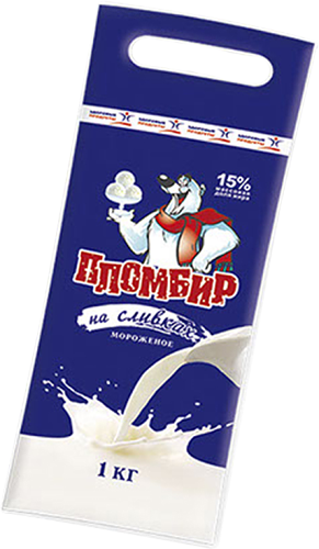 Мороженое  Здоровые продукты пломбир на сливках 1 кг