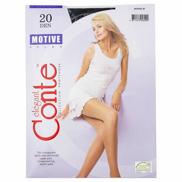 Колготки Conte Elegant Motive 20 Nero Черные Размер 5