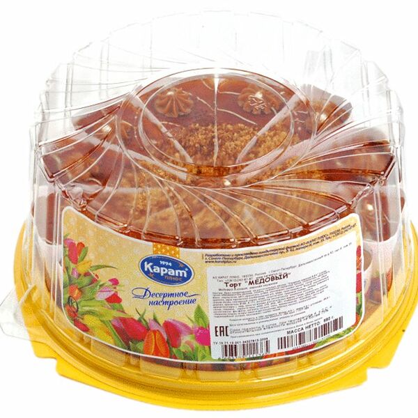 Торт Карат Плюс Медовый 680г