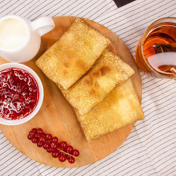 Блинчики с творогом