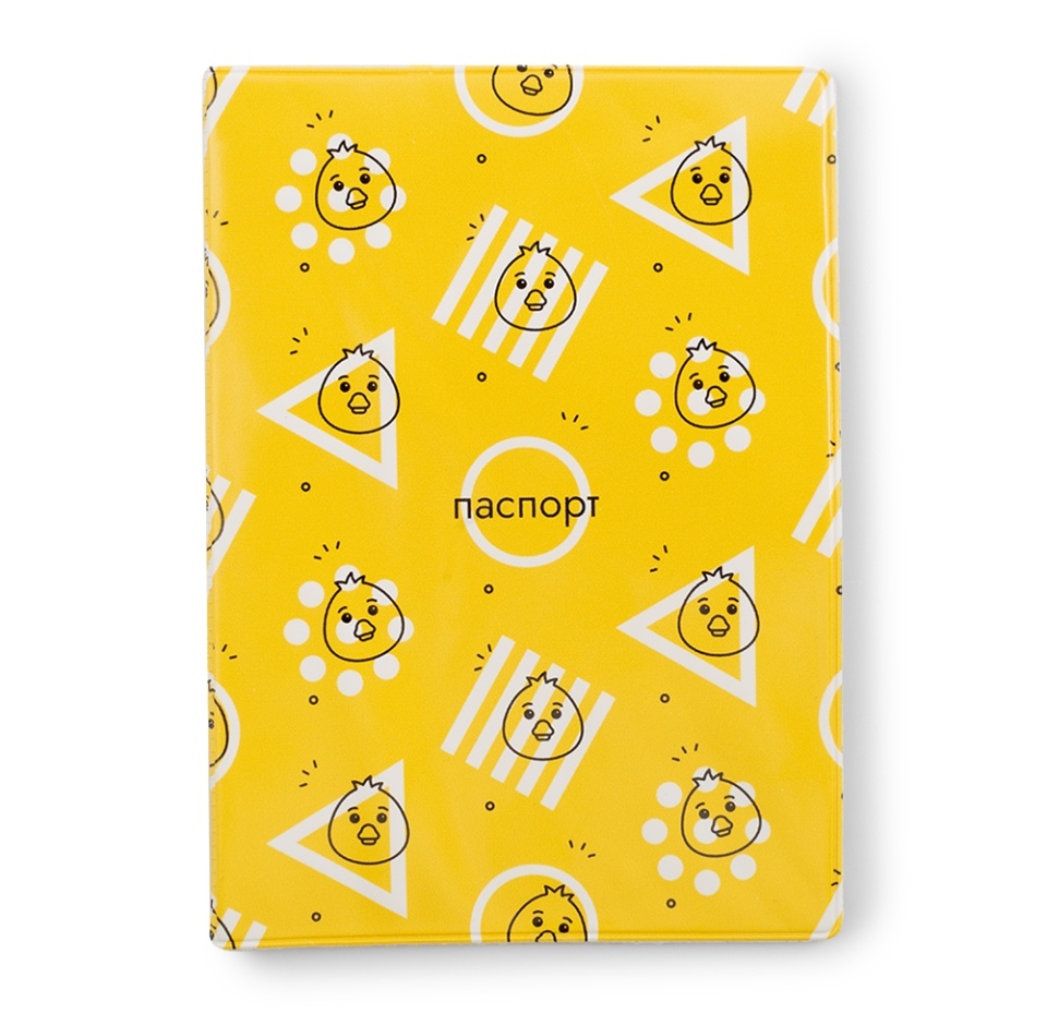 

Обложка для паспорта Crazy duck yellow, Россия
