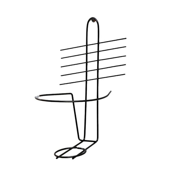 Подвес для кашпо настенный Парус, 16 см, черный