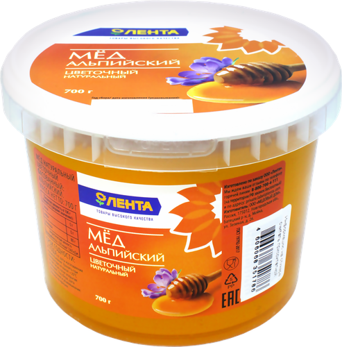 

Мед ЛЕНТА Альпийский натуральный