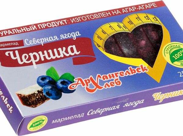Мармелад Архангельскхлеб Северная Ягода черника 250г