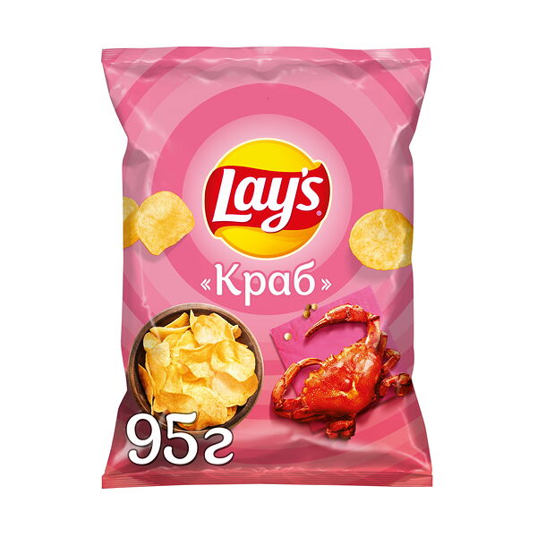 Картофельные чипсы Lay's краб 95 г