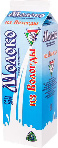 

Молоко Из Вологды пастеризованное, 2.5% 950 мл