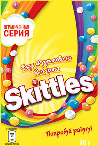 Skittles Жевательные конфеты фруктовый йогурт в Магнит со скидкой –26%