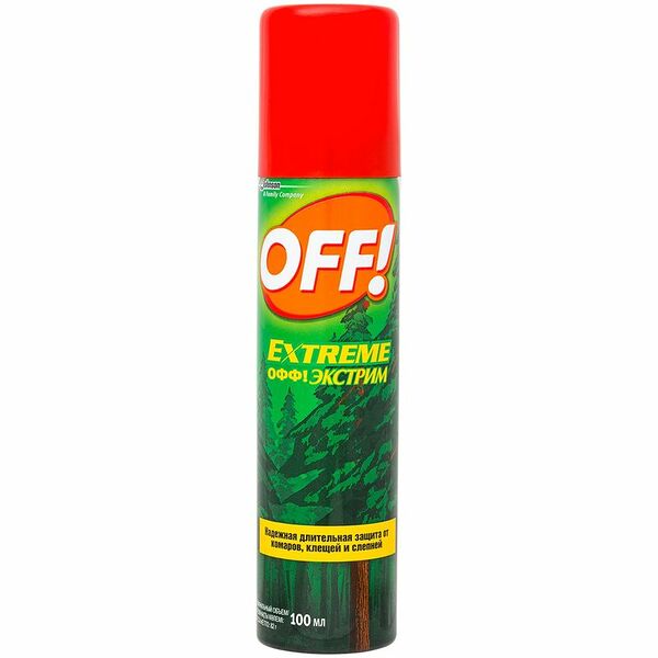 Аэрозоль Off! Extreme от комаров, клещей, слепней