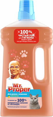 Жидкость моющая для полов и стен Mr. Proper для домов с питомцами в ассортименте