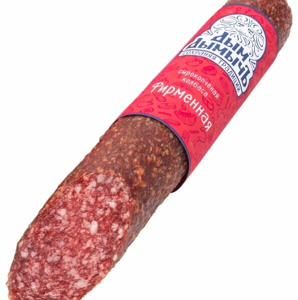 Колбаса сырокопченая Дым ДымычЪ Фирменная полусухая