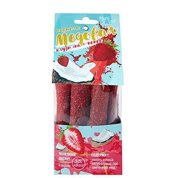 Пастила фруктово-ягодная PastiLab Клубника с кокосом с мёдом