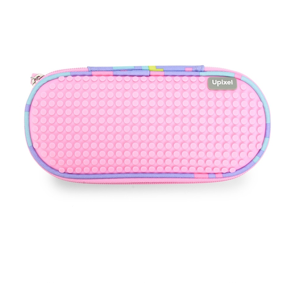 

Пенал пиксельный школьный Upixel Super Class Pencil Case, розовый
