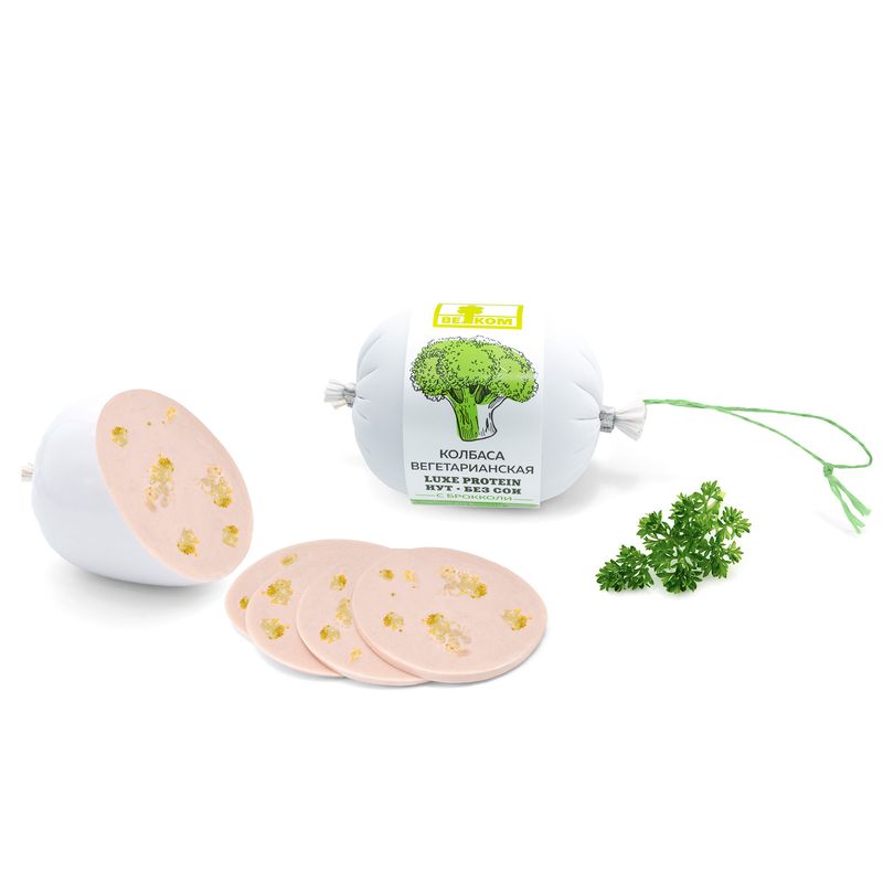 

Колбаса вареная Велком вегетарианская с брокколи 300 г