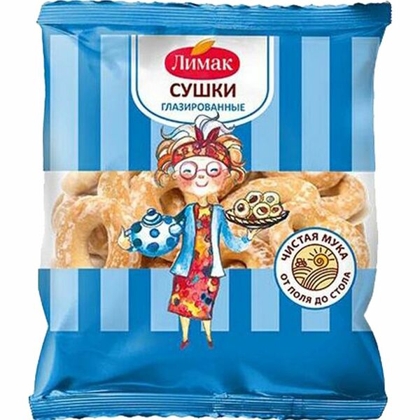 Сушки Лимак глазированные, 250г