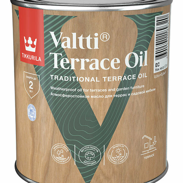 Масло Tikkurila Valtti Terrace Oil бесцветное 0,9 л