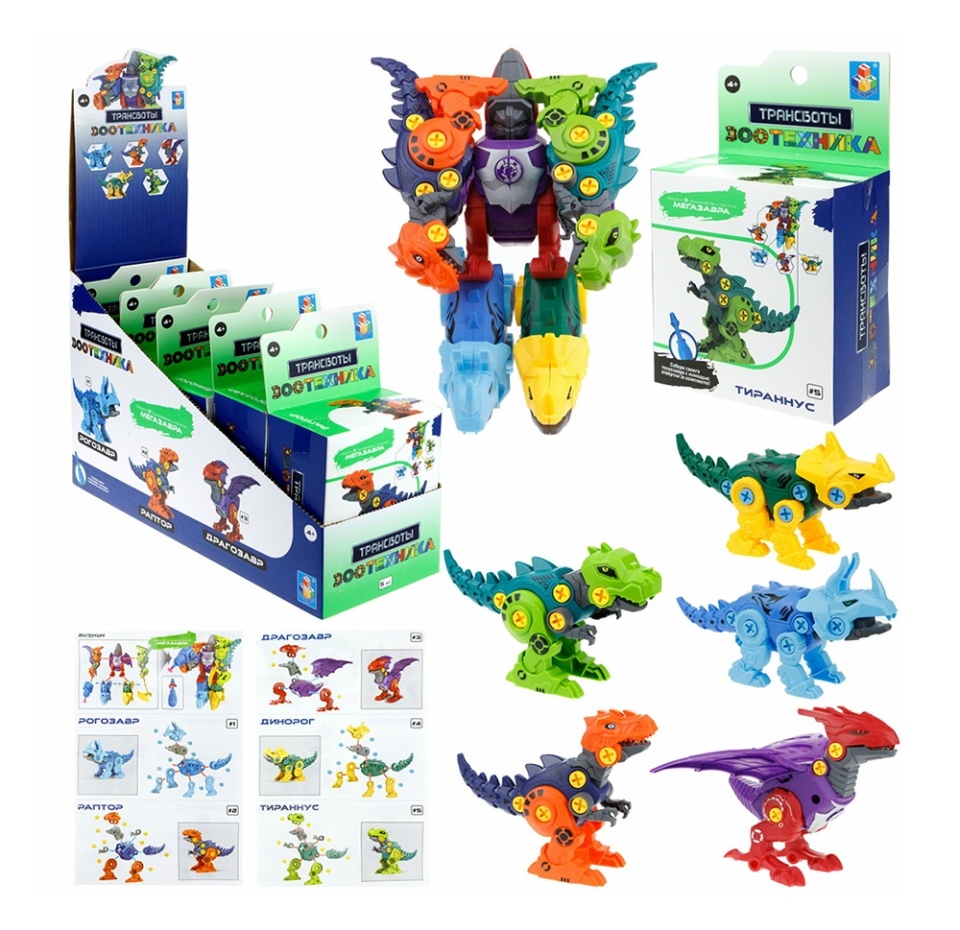 

Игрушка 1 Toy Трансботы Зоотехника в ассортименте 1 шт.