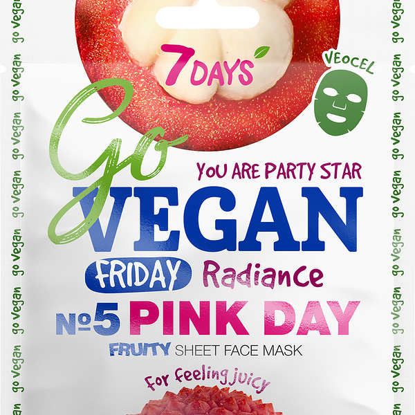 Маска для лица 7days Тканевая Go vegan Friday 25 г