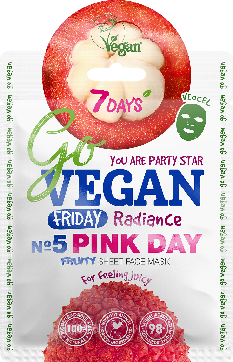 

Маска для лица 7days Тканевая Go vegan Friday 25 г