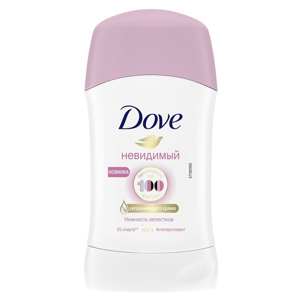 Антиперспирант Dove Невидимый Нежность лепестков стик женский