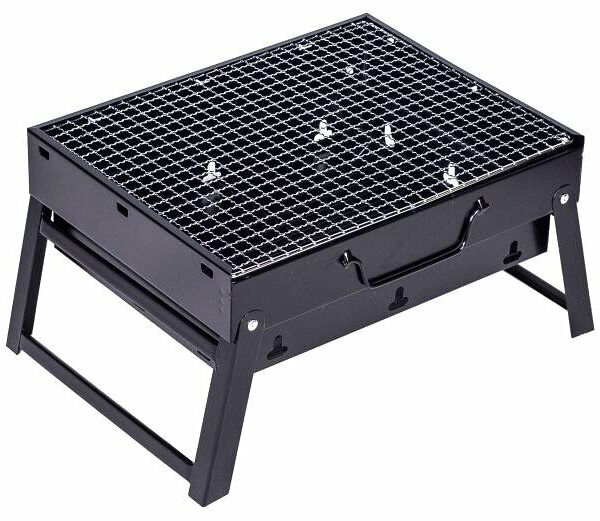 Мангал-барбекю складной черный, 35х27х20 см