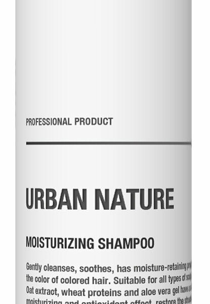 URBAN NATURE Шампунь для волос увлажняющий с экстрактом овса, 250 мл