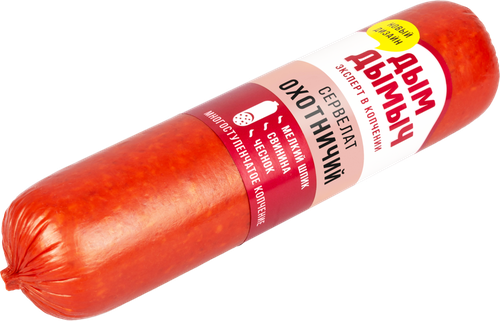 

Сервелат варено-копченый Охотничий Дым Дымычъ 350 г