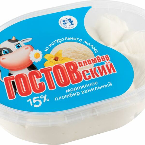 Мороженое Гостовский пломбир ванильный (Хладокомбинат № 3)