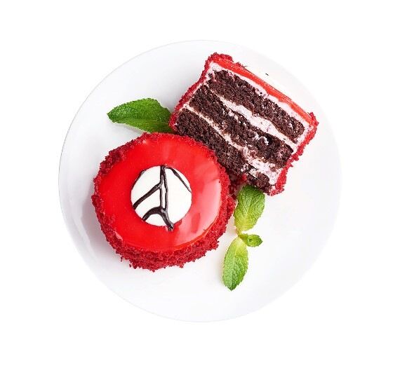 Пирожное «Крем-чиз с клюквой», «Ресторанная коллекция»