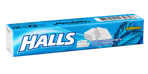 

Жевательные конфеты Halls Fresh&Chewy Мята 47 г