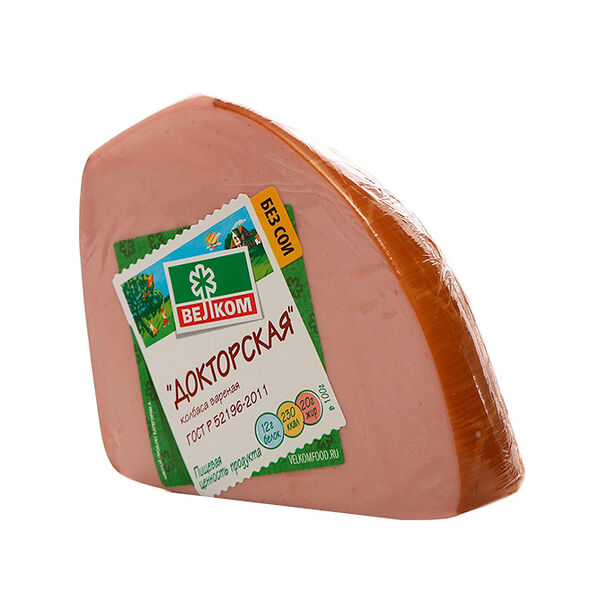 Колбаса докторская Велком в натуральной оболочке
