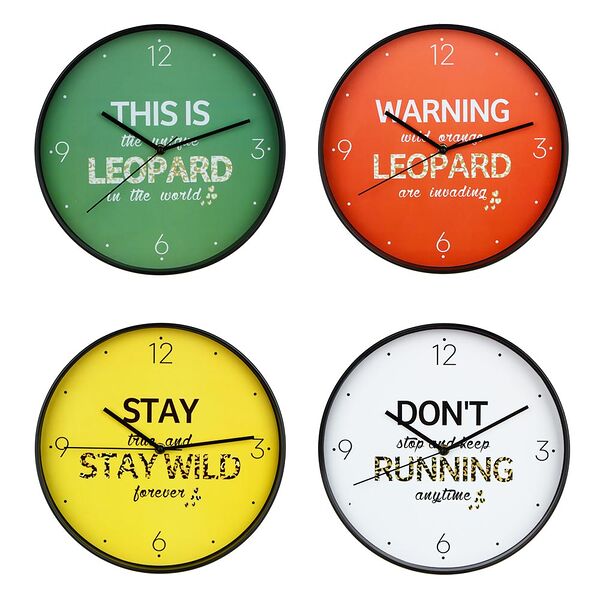 Ladecor chrono часы настенные круглые, пластик, 30х30х4 см, 4 цвета