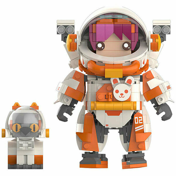 Конструктор JAKI JK9108 Конструктор Команда Космонавта и Кошки