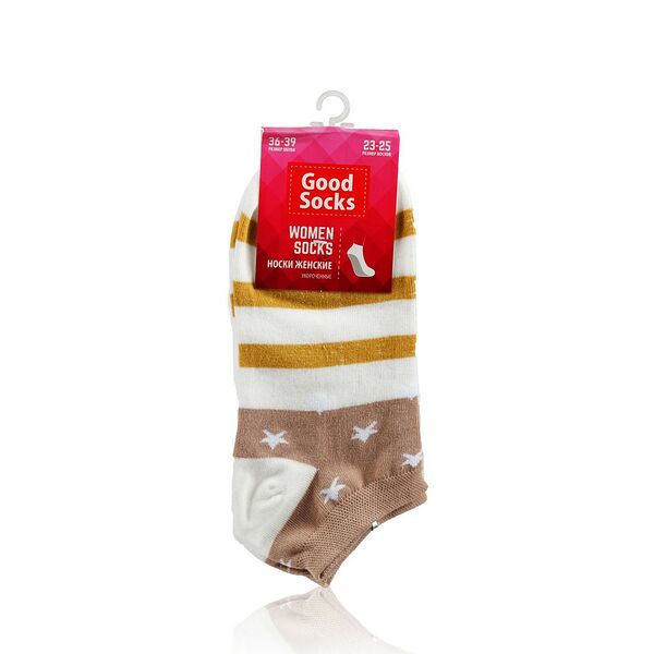 Женские укороченные носки Good Socks, белые, р.36-39