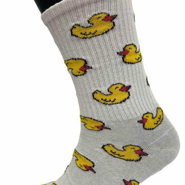Носки мужские Гранд Утки белые, р 27-29