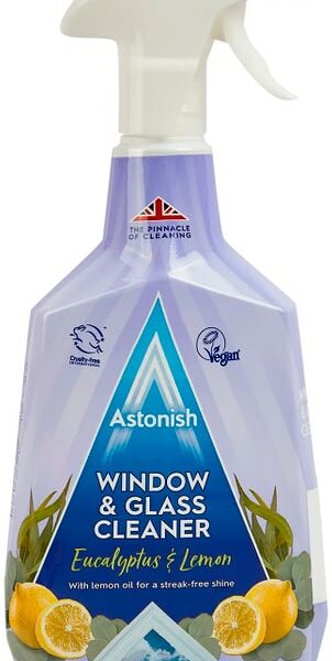 Средство чистящее Astonish для стекол и окон аромат эвкалипта и лимона 750мл