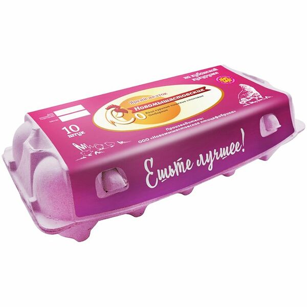 Яйцо куриное Новомышастовские С0 10 шт