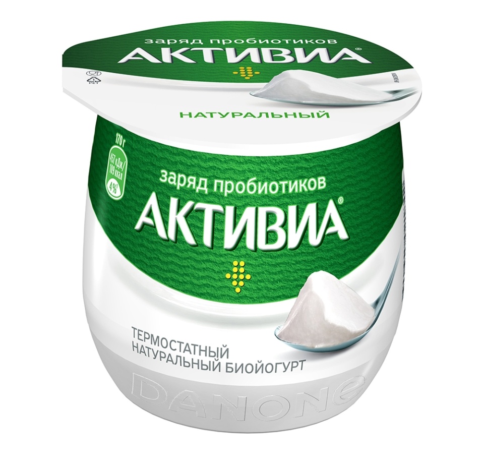 

Биойогурт термостатный Активиа натуральный 3.5% 170 г
