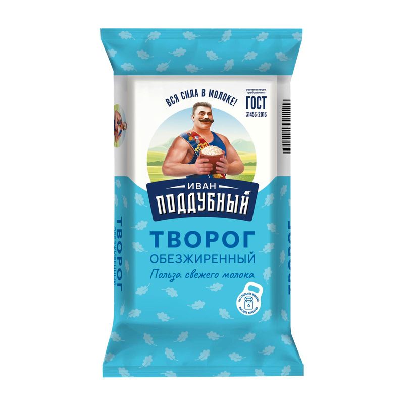 

Творог Иван Поддубный обезжиренный 180 г