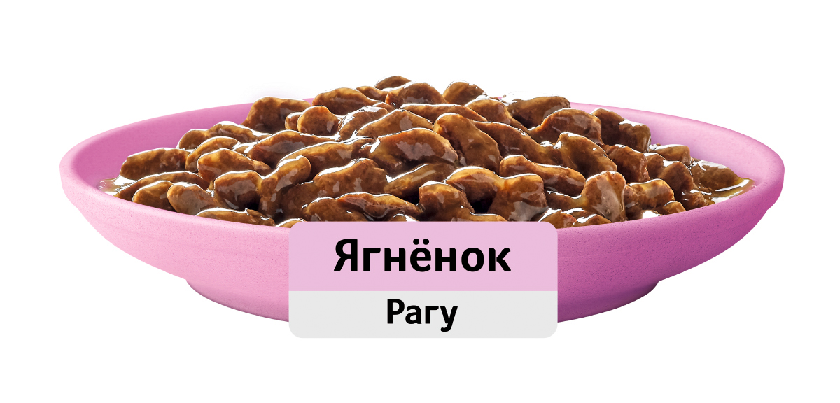 

Влажный корм Whiskas для котят от 1 до 12 месяцев, рагу с ягненком, 1 шт 75 г