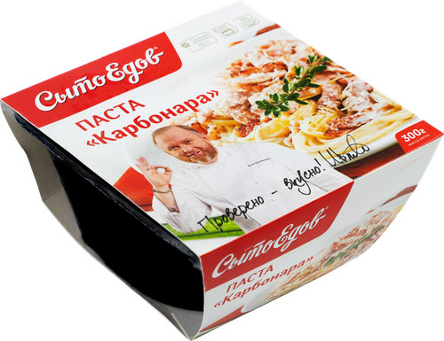 

Паста Сытоедов Карбонара с сыром и беконом в сливочном соусе 300 г
