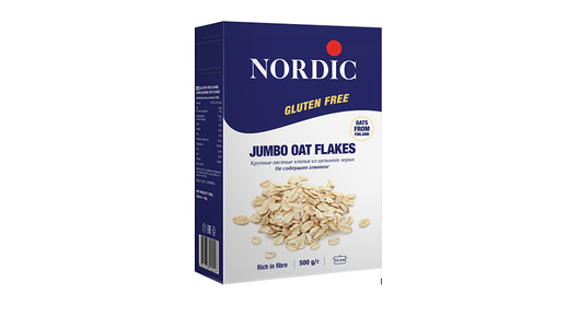 Хлопья Nordic овсяные крупные без глютена