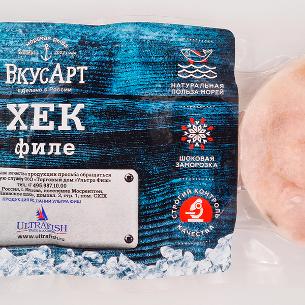 Хек филе ВкусАрт замороженный медальоны 400 г