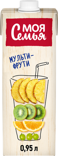 

Напиток сокосодержащий Моя семья Мульти-Фрути 950 мл