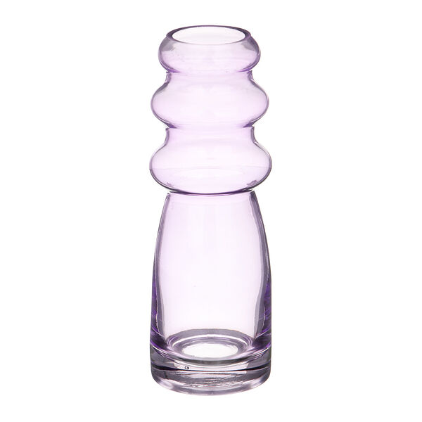 Ваза, 7x7x20 см, стекло, цвет фиолетовый