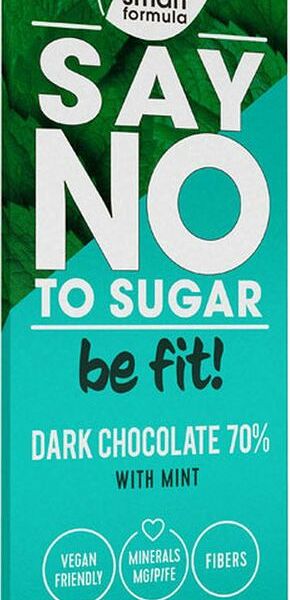 Шоколад SMART FORMULA Dark With Mint горький с экстрактом мяты 90г